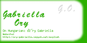 gabriella ory business card